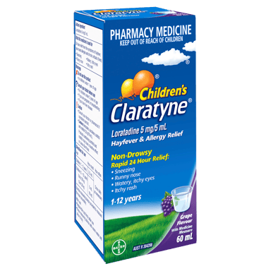 CLARATYNE CHILDRENS GRAPE SYRUP 60ML