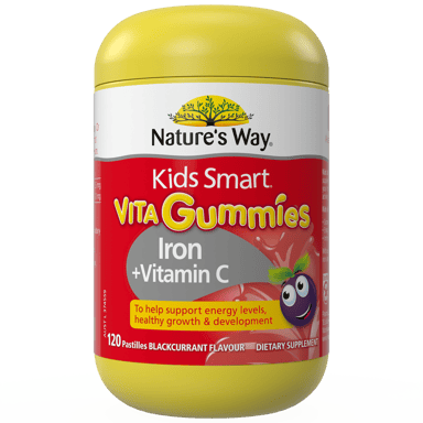 NATURES WAY KID SMART VITA GUMMIES IRON + VITAMIN 120 PASTILLES