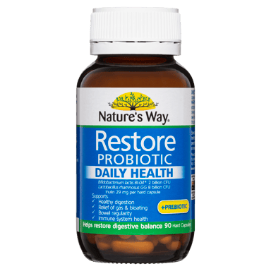 NATURES WAY RESTORE PROBIOTIC 90 CAPSULES
