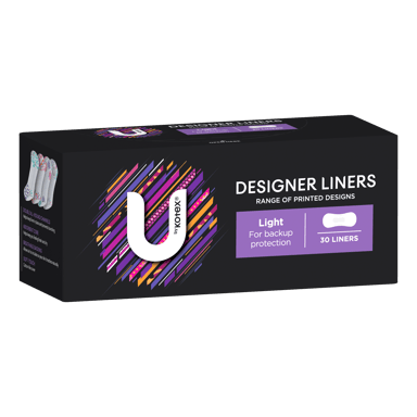 U BY KOTEX LINER DESIGNER PROTECT 30 PACK