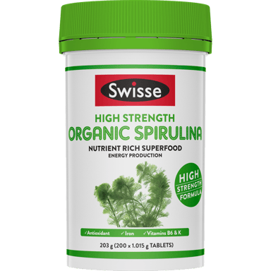 SWISSE ULTIBOOST HIGH STRENGTH ORGANIC SPIRULINA 200 TABLET