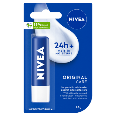 NIVEA LIP BALM STICK ORIGINAL WITH SHEA BUTTER 4.8G