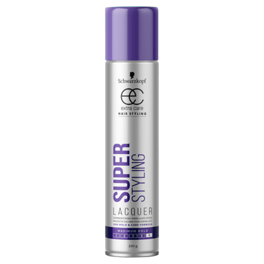 SCHWARZKOPF EXTRA CARE SUPER STYLING HAIR LACQUER 100G