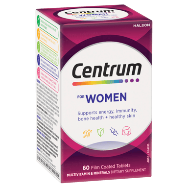 CENTRUM FOR WOMEN 60 TABLETS