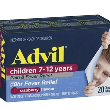 ADVIL CHILDRENS CHEWABLE 7-12YRS 20 TABLETS