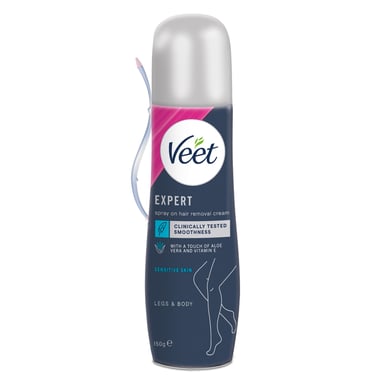 VEET SPRAY ON HAIR REMOVAL CREAM SENSITIVE 150G