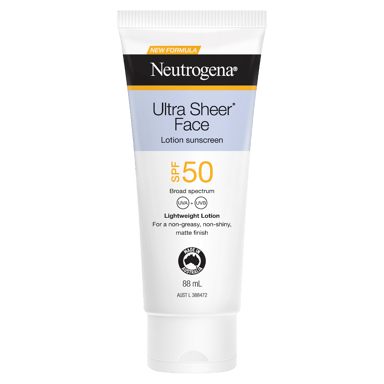 NEUTROGENA ULTRA SHEER FACE LOTION SPF50 88ML