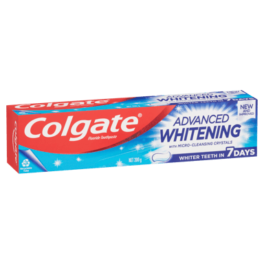 COLGATE TOOTHPASTE ADVANCED WHITENING CLEANSING CRYSTALS  200G