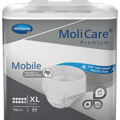 MOLICARE PREMIUM MOBILE PANTS 10D X-LARGE 14 PACK