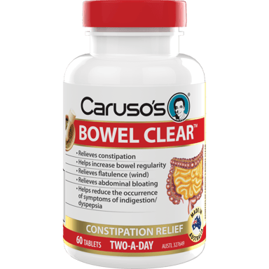 CARUSOS QUICK CLEANSE BOWEL CLEAR 60 TABLETS