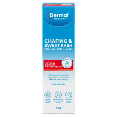 DERMAL THERAPY CHAFING & SWEAT RASH CREAM 75G