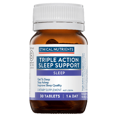 ETHICAL NUTRIENTS TRIPLE ACTION SLEEP SUPPORT 30 TABLETS