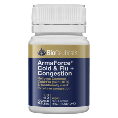 Bioceuticals Armaforce Cold & Flu + Congestion 30 Tablets