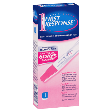FIRST RESPONSE EARLY RESULT IN-STREAM PREGNANCY TEST 1 PACK