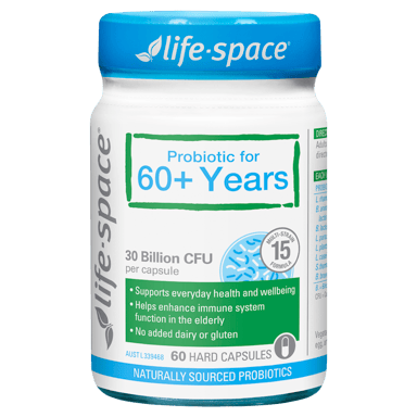 LIFE SPACE PROBIOTIC FOR 60+ YEARS 60 CAPSULES