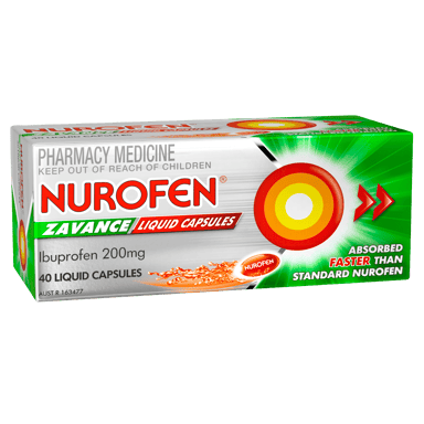 NUROFEN ZAVANCE LIQUID 40 CAPSULES