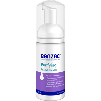 BENZAC DAILY FACIAL FOAM CLEANSER 130ML