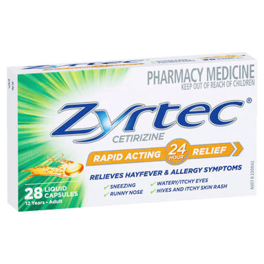 ZYRTEC LIQUID 28 CAPSULES