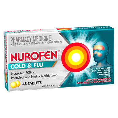 NUROFEN COLD & FLU PE 48 TABLETS