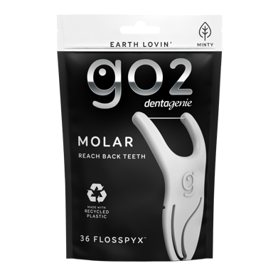 G02 DENTAGENIE FLOSS PICKS MOLAR MINTY 36 PACK