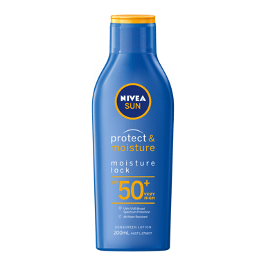 NIVEA PROTECT & MOISTURE SUNSCREEN LOTION SPF50+ 200ML