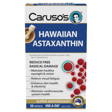 CARUSOS HAWAIIAN ASTAXANTHIN 30 CAPSULES