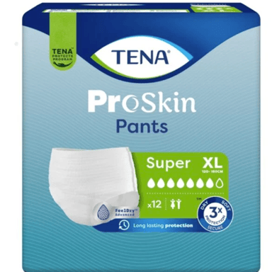 TENA PROSKIN UNISEX PANTS 7D SUPER XLARGE 12 PACK