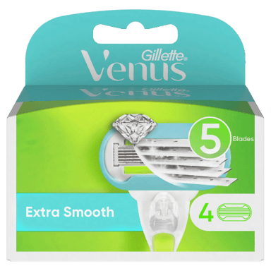 GILLETTE VENUS EXTRA SMOOTH REFILL BLADES 4 PACK