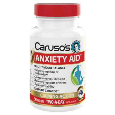 CARUSOS ANXIETY AID 30 TABLETS