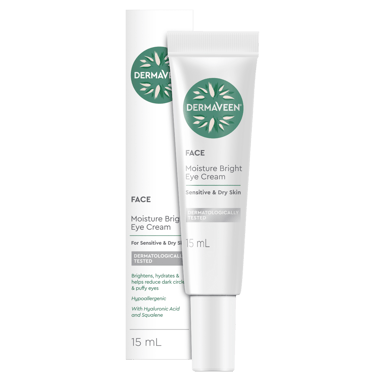 DERMAVEEN FACE MOISTURE BRIGHT EYE CREAM 15ML