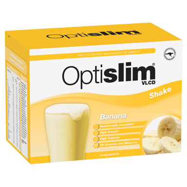 OPTISLIM VLCD SHAKE BANANA 43G 21 PACK
