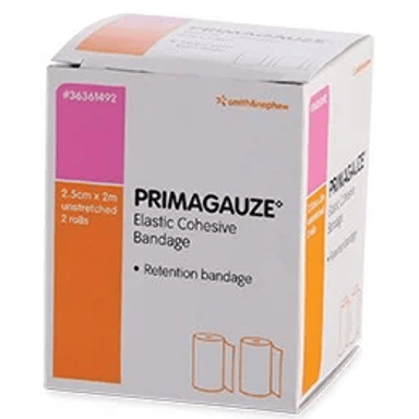 PRIMAGAUZE COHESIVE 2.5CM X 2M  2 ROLLS