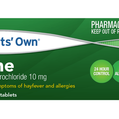 CHEMISTS OWN C-ZINE HAYFEVER & ALLERGY RELIEF 10MG 10 TABLETS