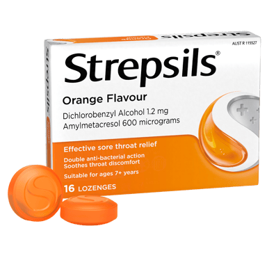 STREPSILS ORANGE 16 LOZENGES