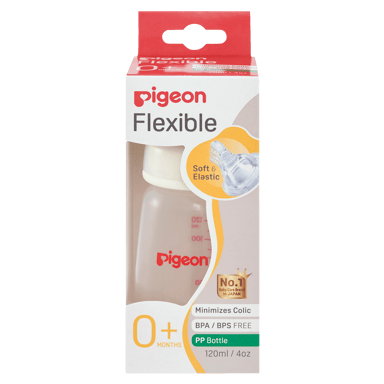 PIGEON BOTTLE SLIM NECK PERISTALTIC PP 120ML