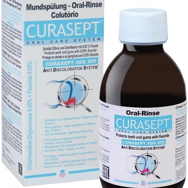 CURASEPT ADS 205 ORAL RINSE MOUTH WASH WITH FLUORIDE 200ML