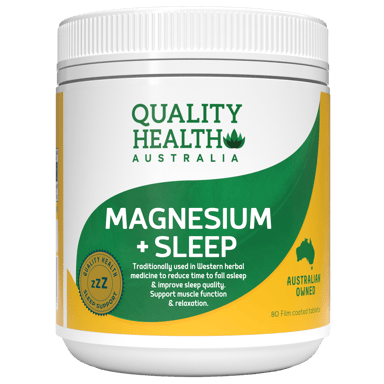 QUALITY HEALTH MAGNESIUM + SLEEP 80 TABLETS
