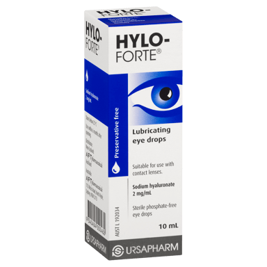 HYLO FORTE LUBRICANT EYE DROPS 10ML
