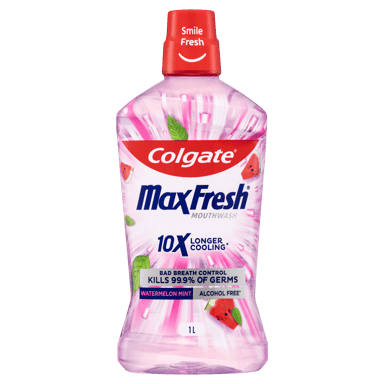 COLGATE MOUTHWASH MAX FRESH WATERMELON 1 LITRE