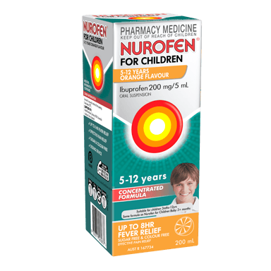 NUROFEN FOR CHILDREN 5 YEARS - 12 YEARS ORANGE 200ML