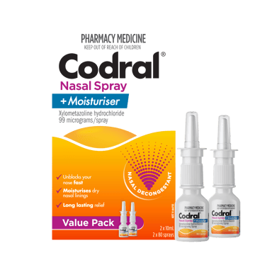 CODRAL NASAL SPRAY 10ML TWIN PACK