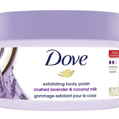 DOVE LAVENDER & COCONUT MILK BODY POLISH 298G