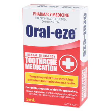 ORAL-EZE DENTAL EMERGENCY TOOTHACHE MEDICATION 5ML