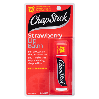 CHAP STICK LIP BALM STICK STRAWBERRY SPF15+ 4.2G