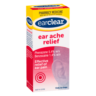 EAR CLEAR EAR ACHE RELIEF DROPS 15ML