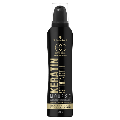 SCHWARZKOPF EXTRA CARE KERATIN STRENGTH MOUSSE 150G