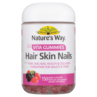 NATURES WAY ADULT VITA GUMMIES HAIR SKIN NAILS 150