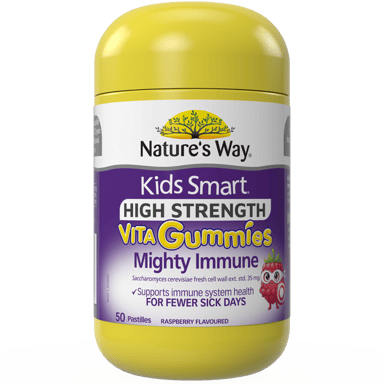 NATURES WAY KID SMART VITA GUMMIES HIGH STRENGTH MIGHTY IMMUNE 50 PASTILLES