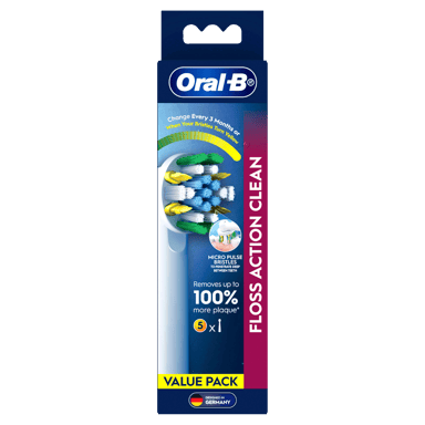 ORAL-B POWER BRUSH HEADS FLOSS ACTION 5 PACK