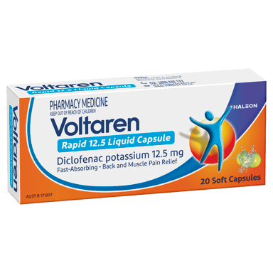 VOLTAREN RAPID 12.5 LIQUID CAPSULE 20 PACK